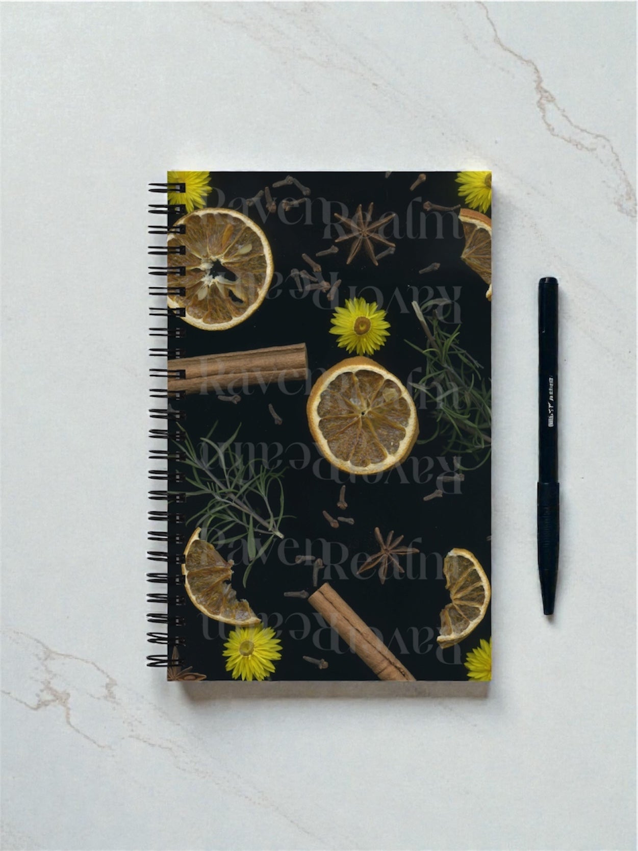 Oranges And Cinnamon Spiral Notebook: Herbalist Supplies, Simmer Pot, Soft Cover Notebook